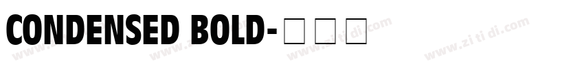 CONDENSED BOLD字体转换